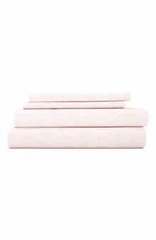HOMESPUN HOME SPUN Premium Ultra Soft Classic in Pink Pattern 4-Piece Bed Sheets Set