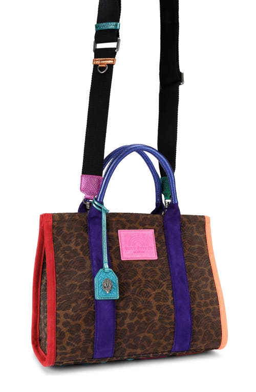 Kurt Geiger London Southbank Suede Tote In Brown