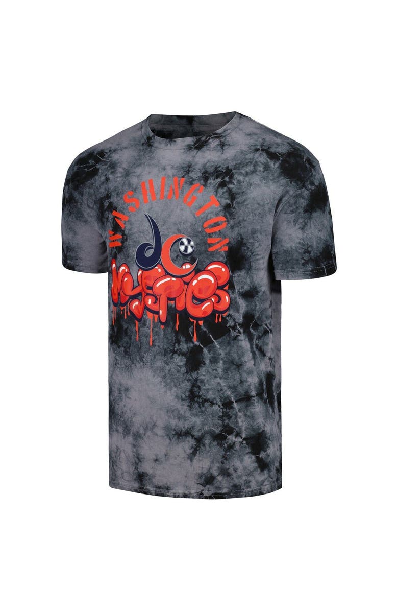 Stadium Essentials Unisex Stadium Essentials Charcoal Washington Mystics Street Art Dark Crystal Washed Tie-Dye T-Shirt, Alternate, color, 