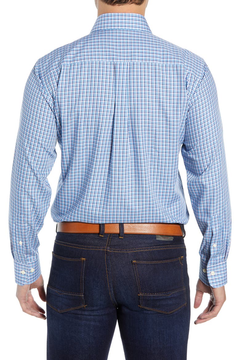 Point Danger Check Sport Shirt, Alternate, color, DELTA