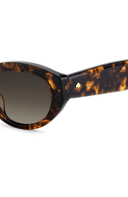 Kate Spade New York Caeley 52mm Oval Sunglasses In Black
