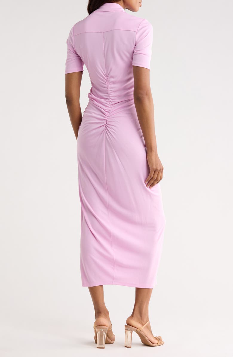 Diane von Furstenberg Zoey Short Sleeve Shirtdress, Alternate, color, Lavenda Pink