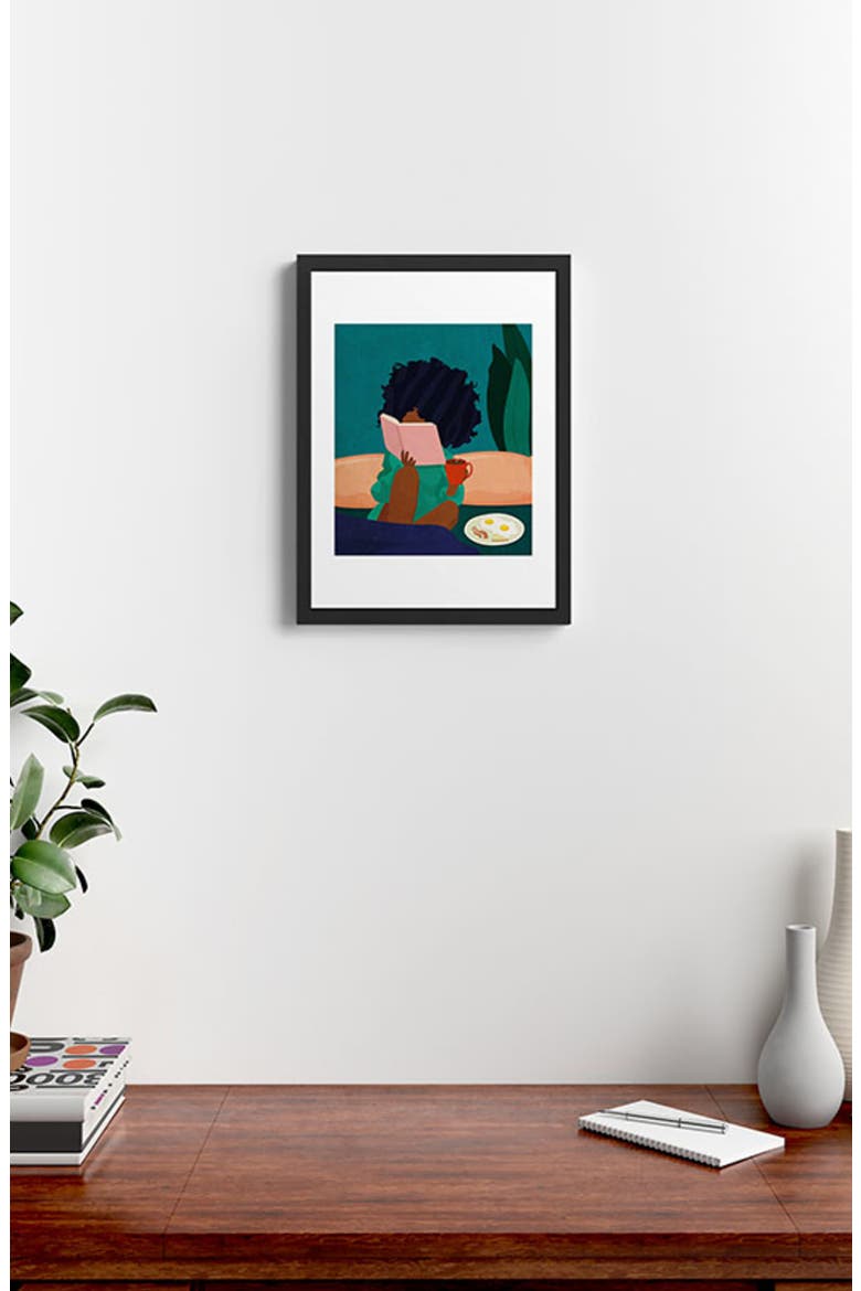 Stay Home #5 Framed Wall Art, Alternate, color, BLUE