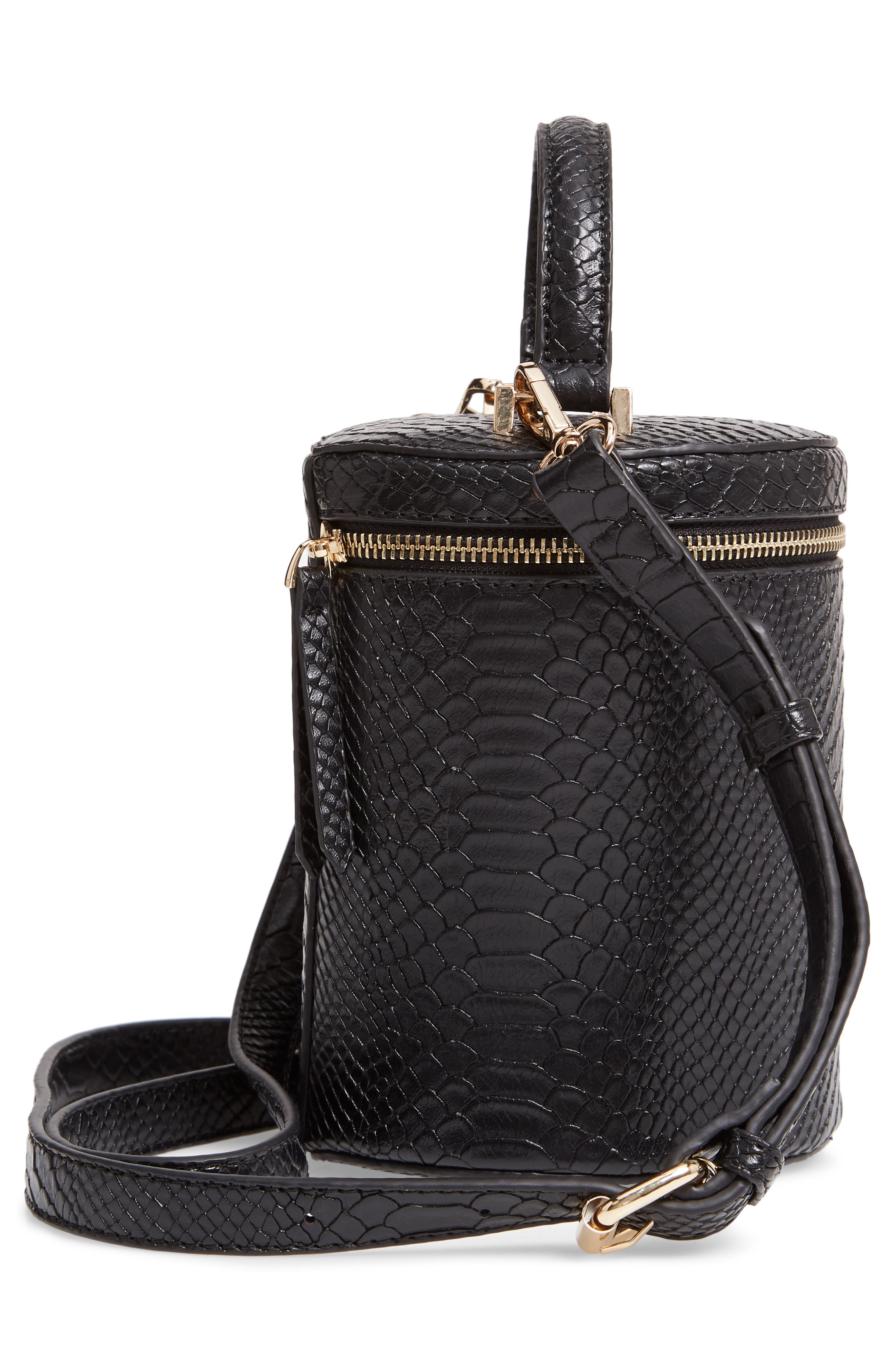 Jules Kae Marion Snake Embossed Bucket Bag, Alternate, color, 