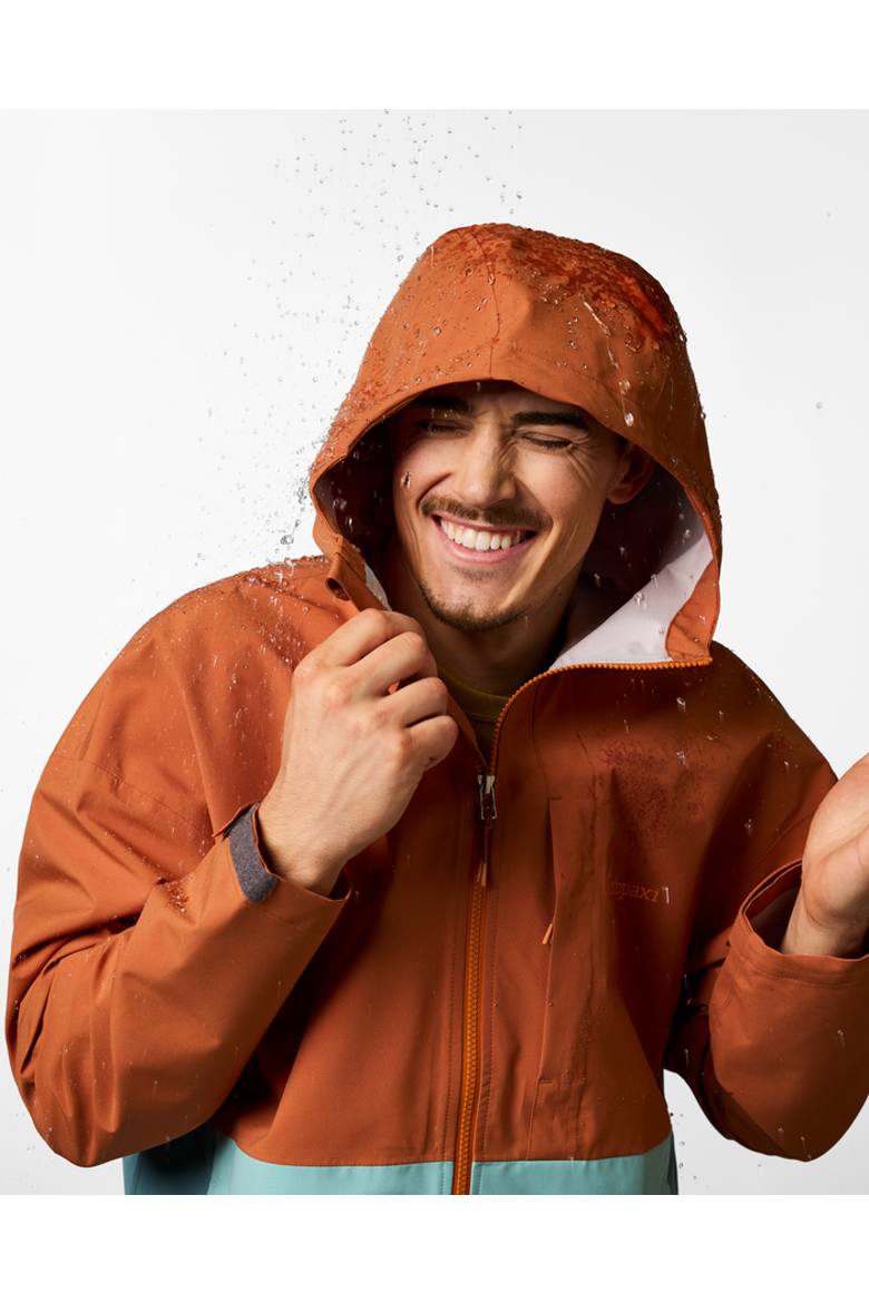 Cielo Rain Jacket - Men's, Alternate, color, Whiskey and Tide Pool