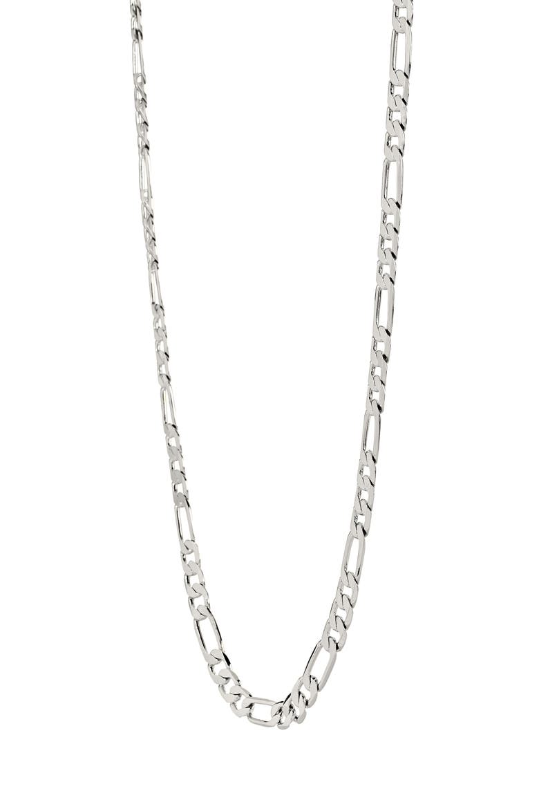 Men's Figaro Necklace & Bracelet Set, Alternate, color, SILVER