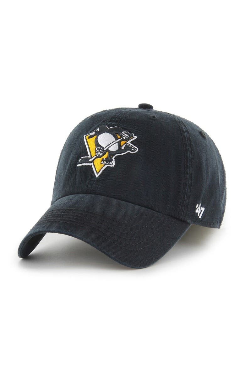'47 Men's '47 Black Pittsburgh Penguins Classic Franchise Fitted Hat, Main, color, Black