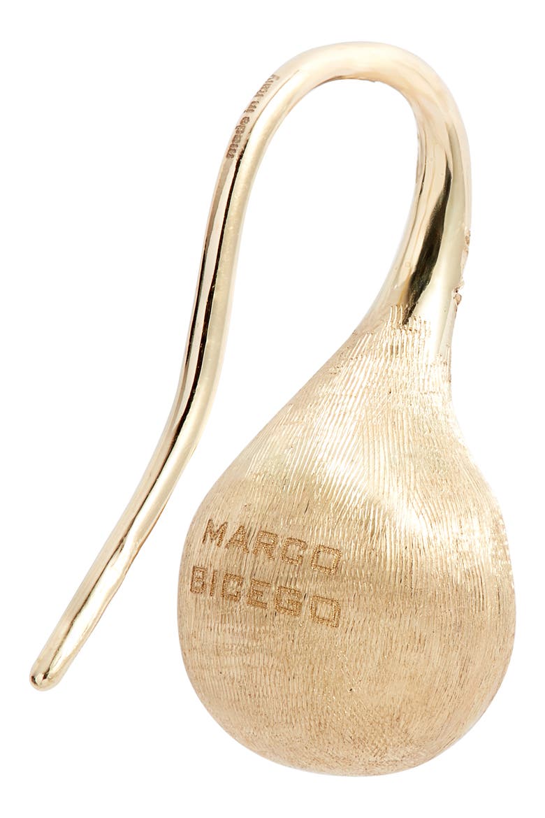 Africa Pavé Diamond Drop Earrings, Alternate, color, YELLOW GOLD
