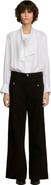 SANDRO Velvet straight-leg trousers