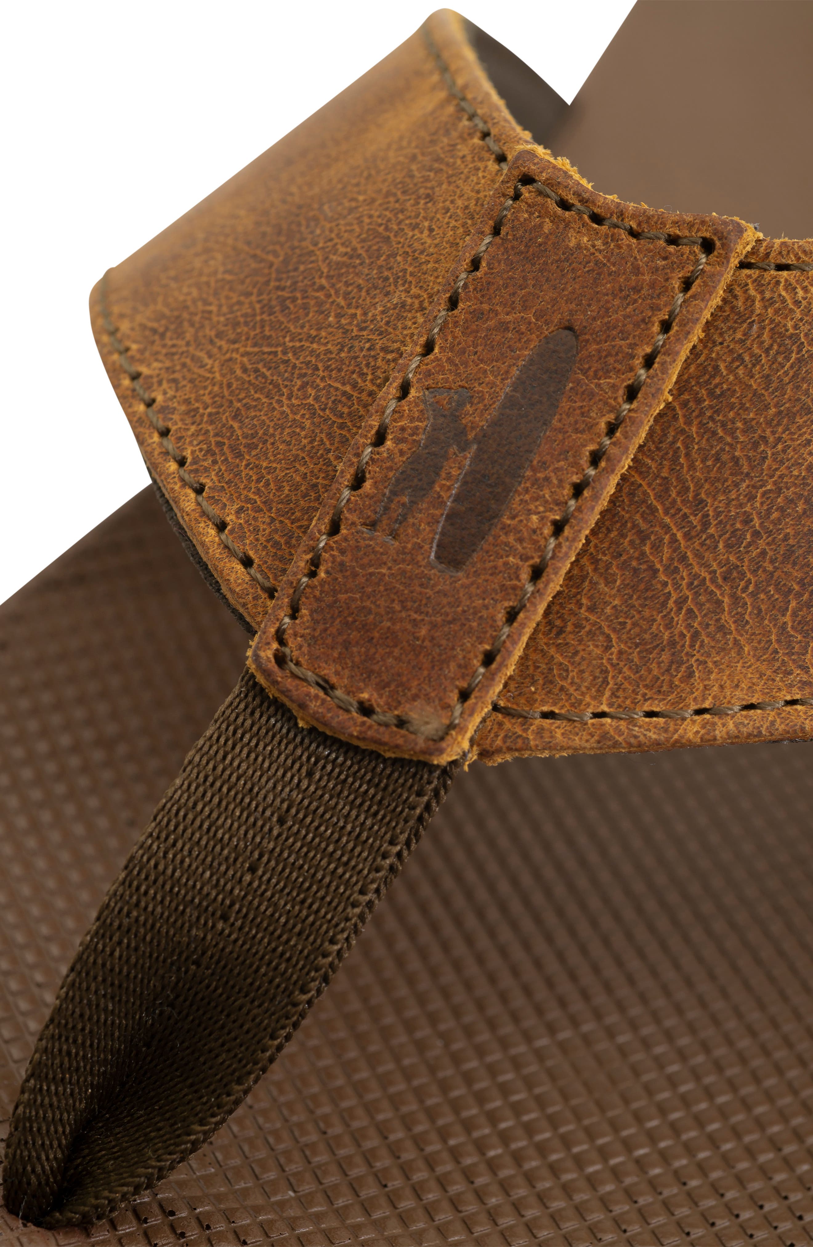 johnnie-O Dockside Leather Flip Flop, Alternate, color, 