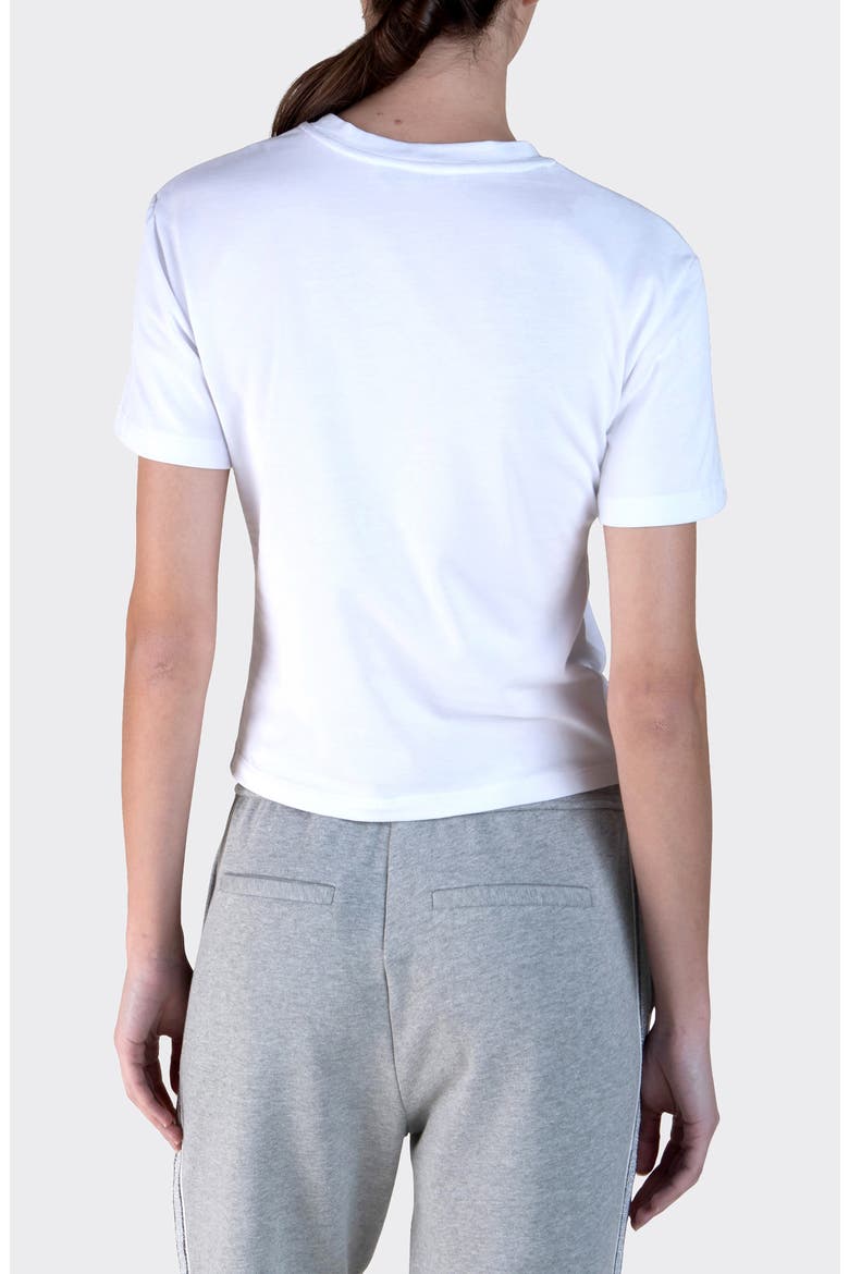 Cody Twist Hem T-Shirt, Alternate, color, OPTIC WHITE