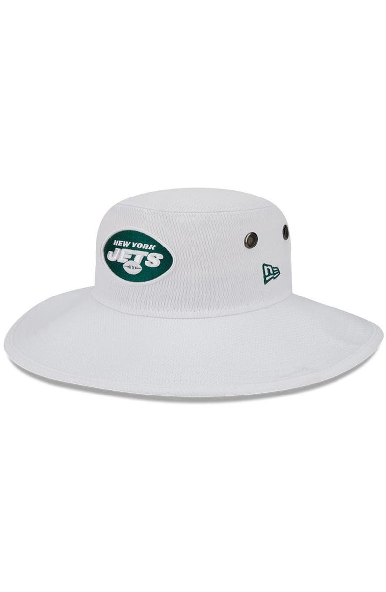New Era Men's New Era White New York Jets 2023 NFL Training Camp Panama Bucket Hat, Main, color, 