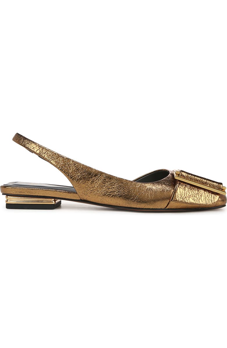 SARTO by Franco Sarto Tracy Slingback Half D'Orsay Flat, Alternate, color, Bronze
