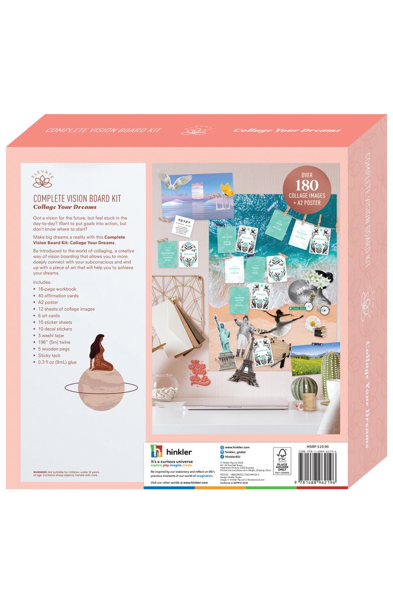 Elevate Complete Vision Board Kit, Collage Your Dreams,  Manifestation Set, Alternate, color, Multicolored