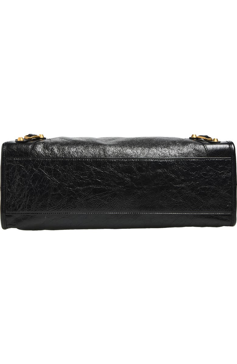 Balenciaga Medium Le City Crinkled Leather Tote, Alternate, color,