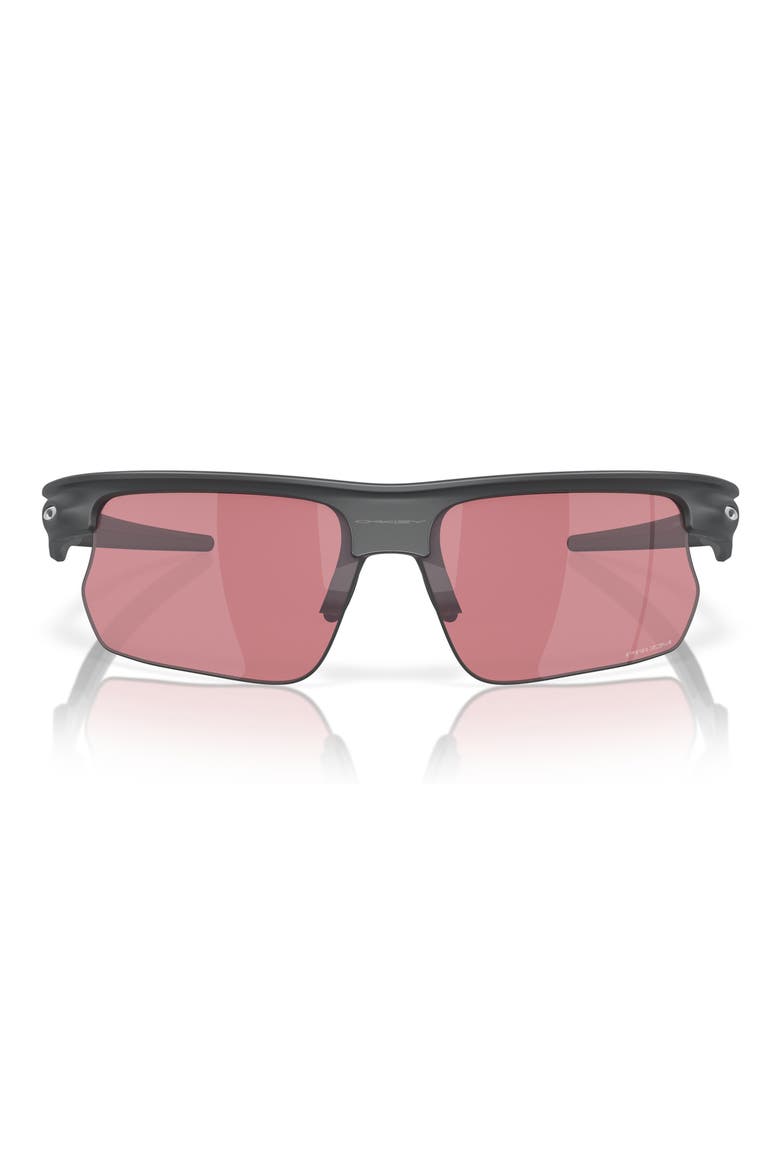 Bisphaera 68mm Prizm™ Gradient Oversize Polarized Rectangular Sunglasses, Main, color, GREY JEANS