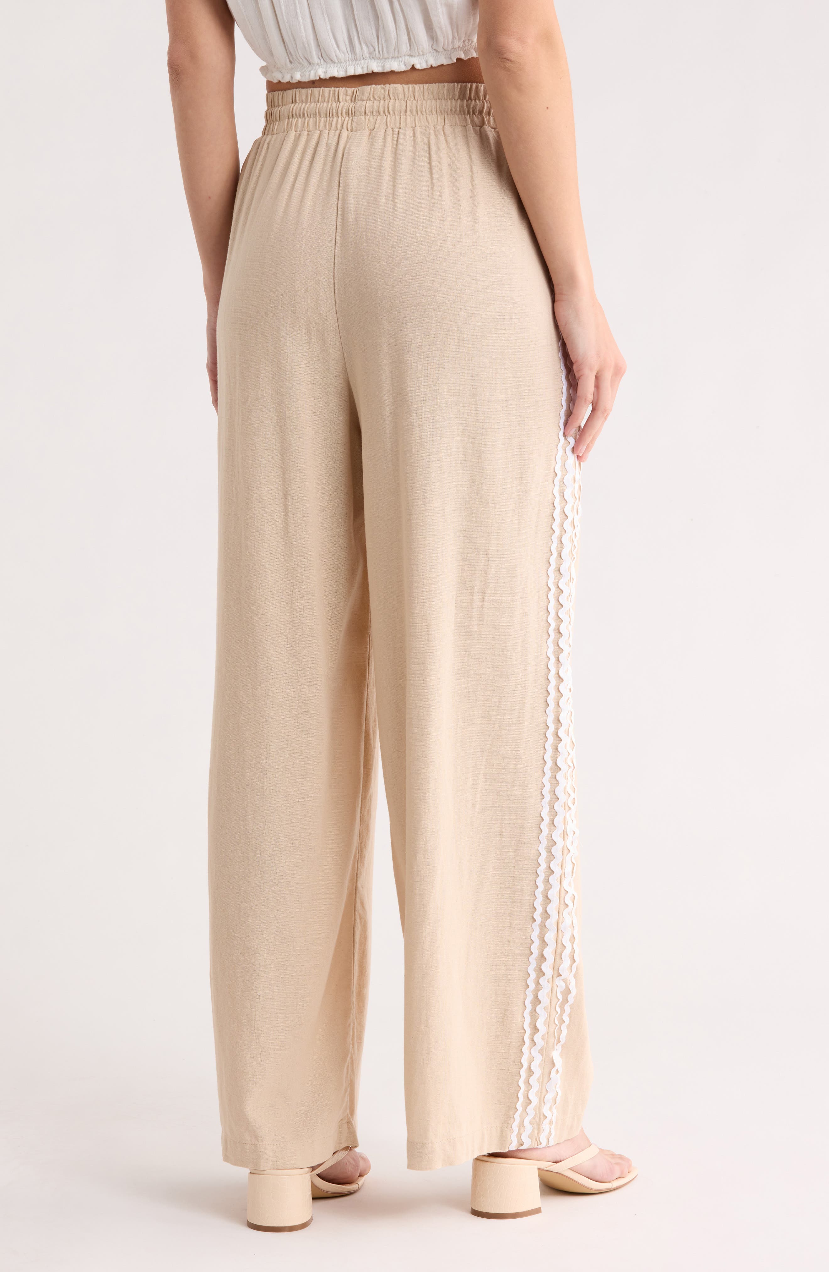 Rickrack Stripe Wide Leg Pants - image 4