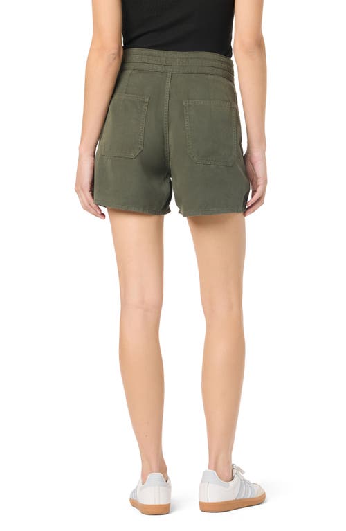 Hudson Jeans Pieced Waist Denim Shorts In Ivy