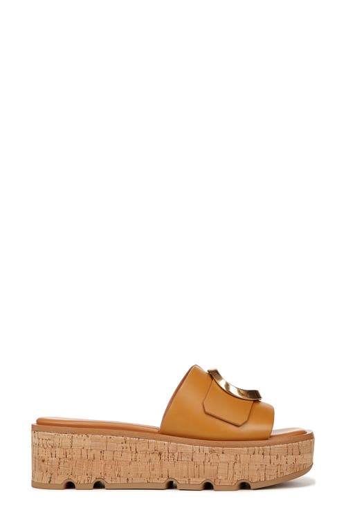 Franco Sarto Hoda Platform Wedge Slide Sandal In Tan