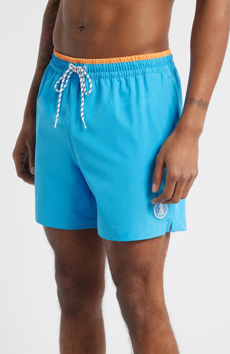 Chubbies Barracudas 5.5-Inch Classic Performance Swim Trunks, Alternate, color, Bright Blue - Solid
