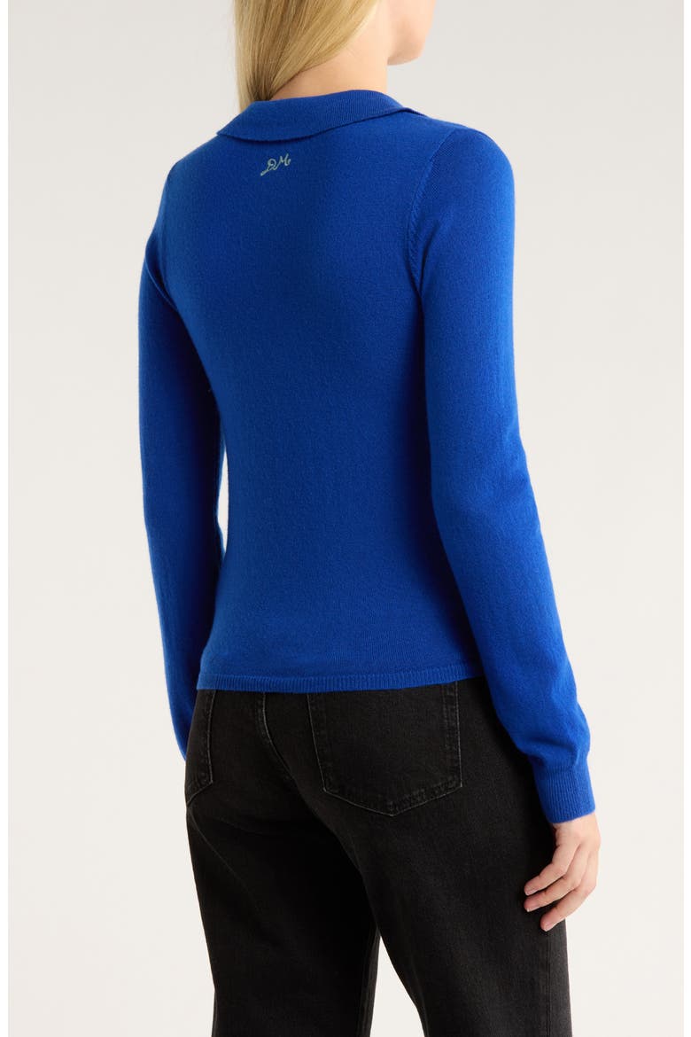 Voula Wool & Cashmere Cardigan, Alternate, color, BLUE