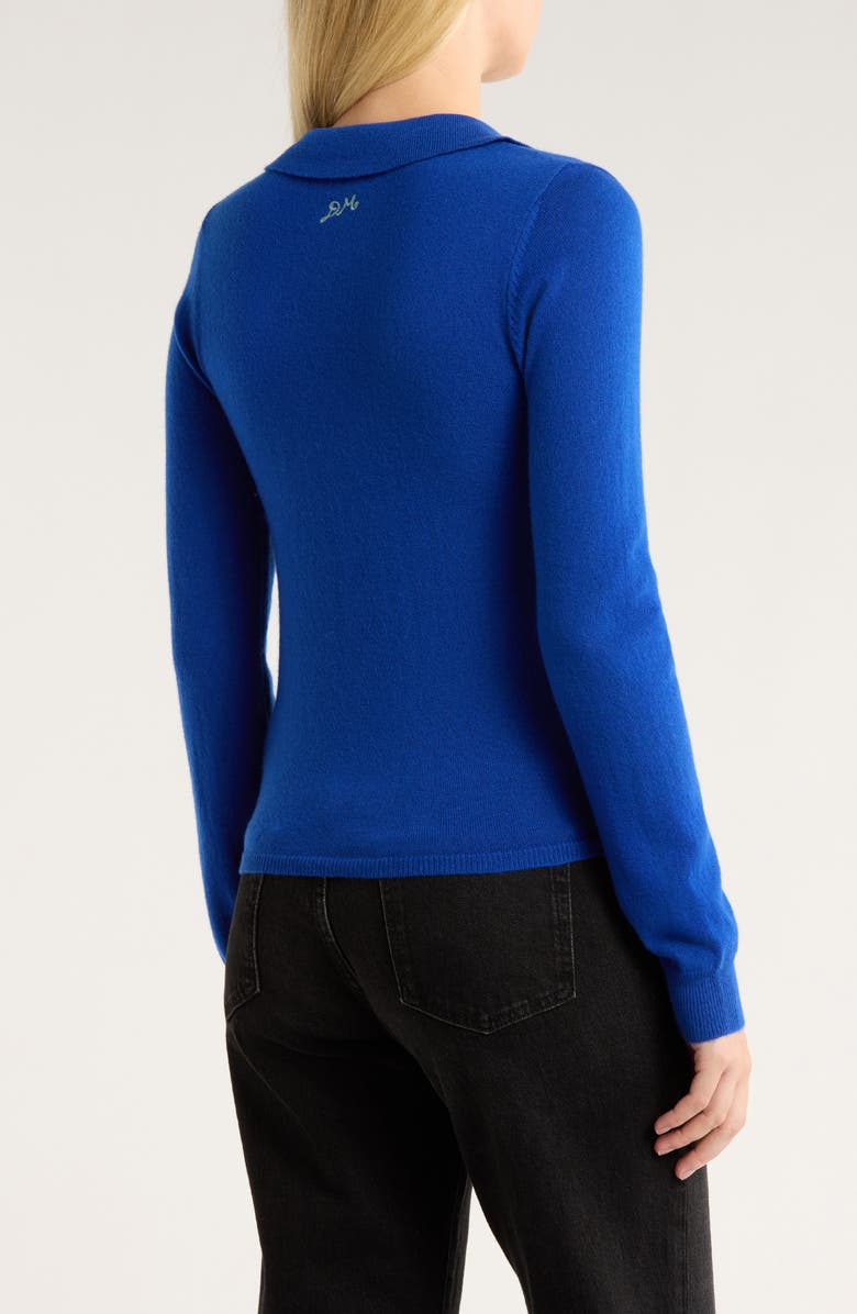 Damson Madder Voula Wool & Cashmere Cardigan, Alternate, color, Blue