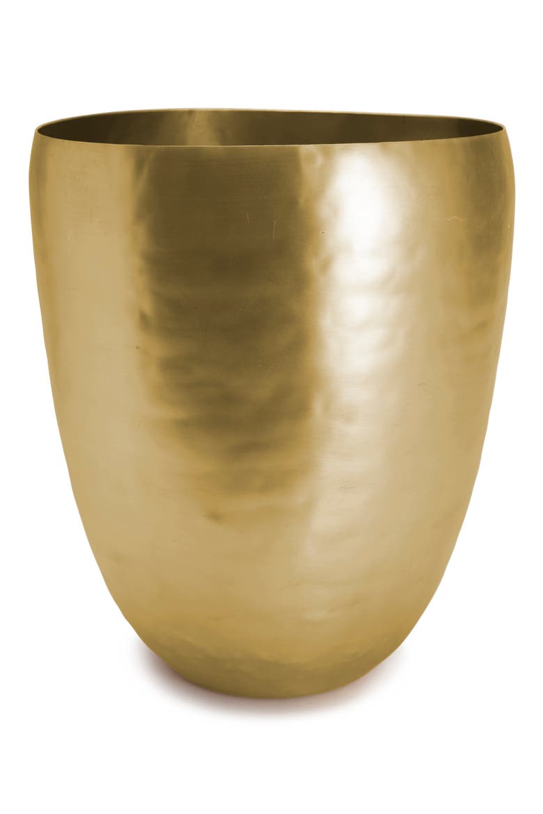Nile Waste Basket, Main, color, BRASS