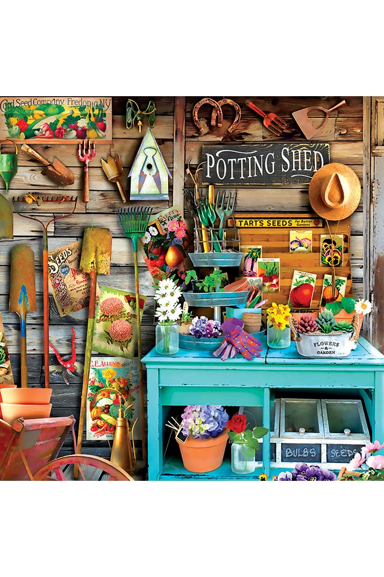 The Potting Shed 1000 Piece Puzzle, Alternate, color, Multicolored