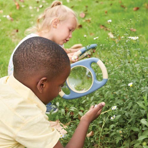 Kaplan Early Learning Company All-weather Two-handed Magnifier In Blue