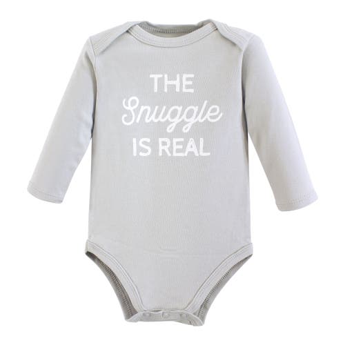 Hudson Baby Essential Long-sleeve Cotton Bodysuit Triple Set