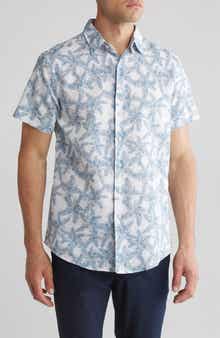 Rodd & Gunn Short Sleeve Linen & Cotton Blend Button-Up Shirt
