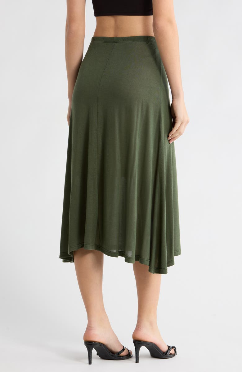 GO COUTURE Flared Midi Skirt, Alternate, color, Aventurine