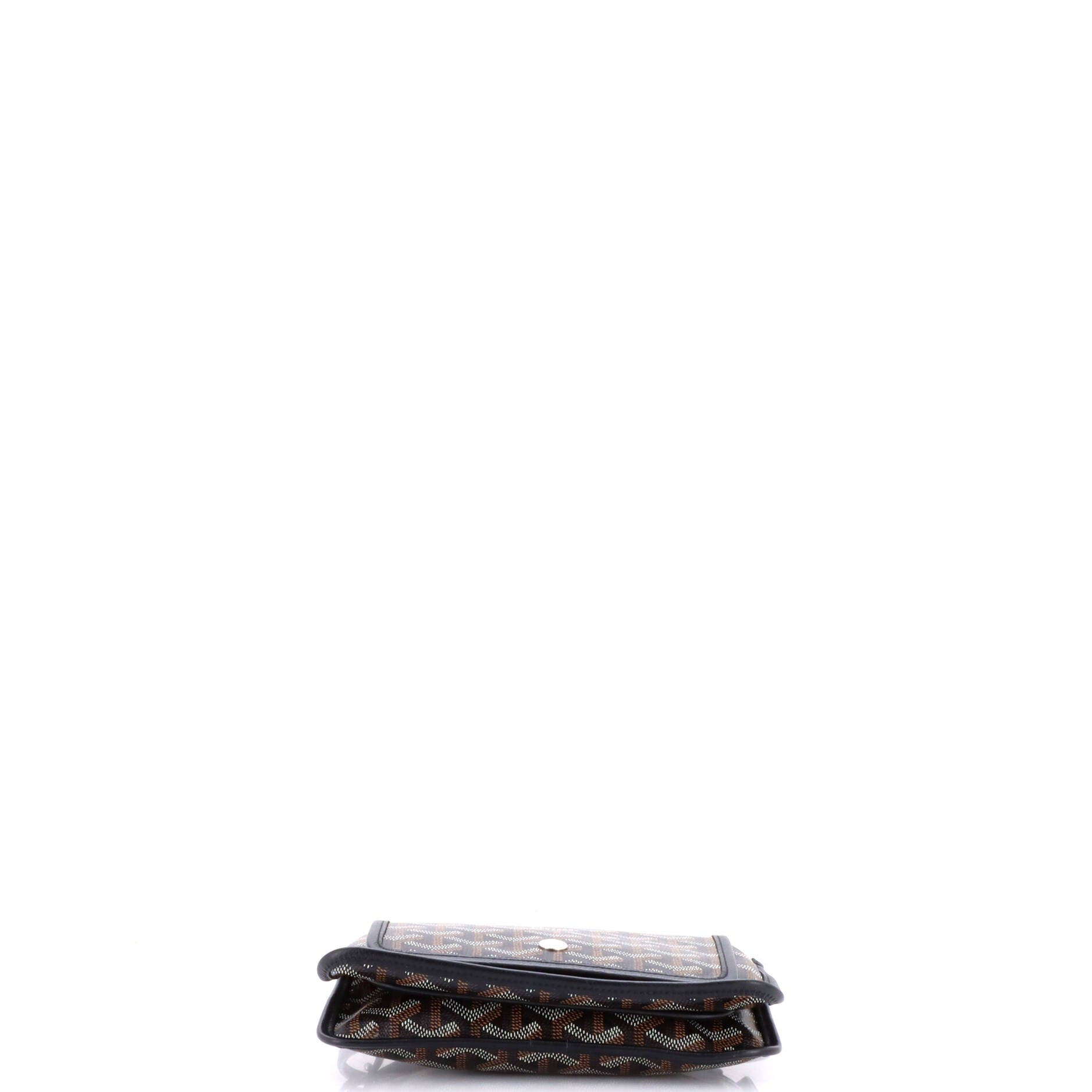Plumet Clutch Wallet Coated Canvas, Alternate, color, Black