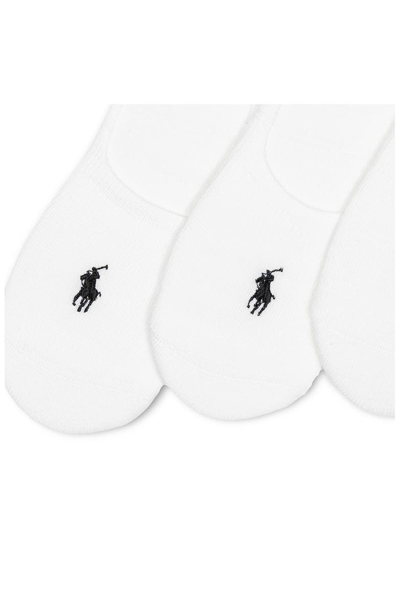 3-Pack No-Show Socks, Alternate, color, WHITE/ BLACK