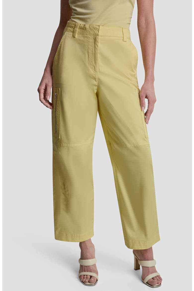 Stretch Cotton Poplin Cargo Pants, Main, color, BUTTERCREAM