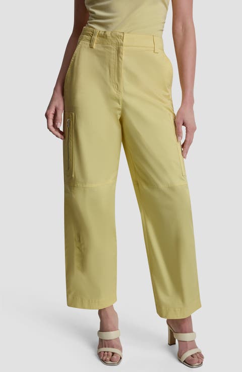 Stretch Cotton Poplin Cargo Pants