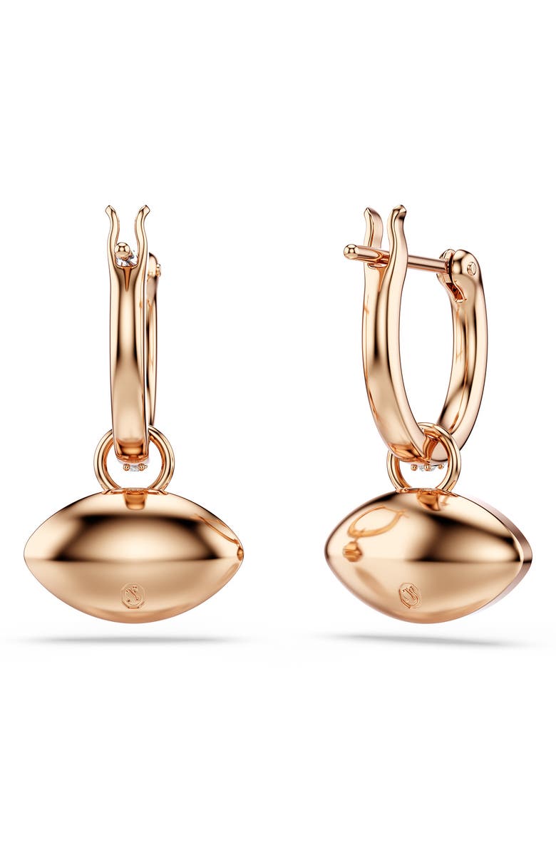 Swarovski Symbolica Drop Hoop Earrings, Alternate, color, Rose Gold/ Multi