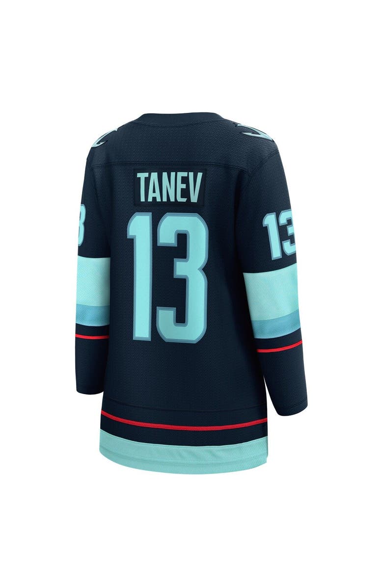 FANATICS Women's Fanatics Branded Brandon Tanev Deep Sea Blue Seattle Kraken Home Premier Breakaway Player Jersey, Alternate, color, 