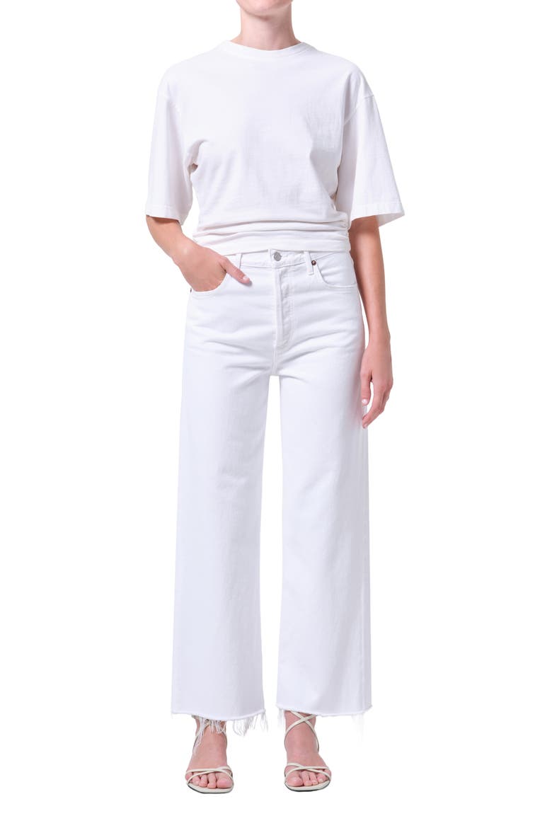 Ren High Waist Wide Leg Jeans, Alternate, color, MARSHMALLOW WHITE