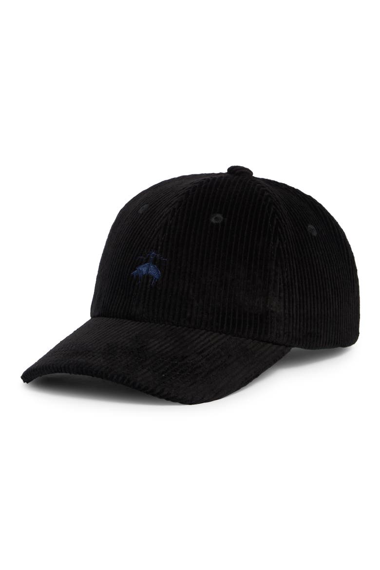 Corduroy Baseball Cap, Main, color, BLACK