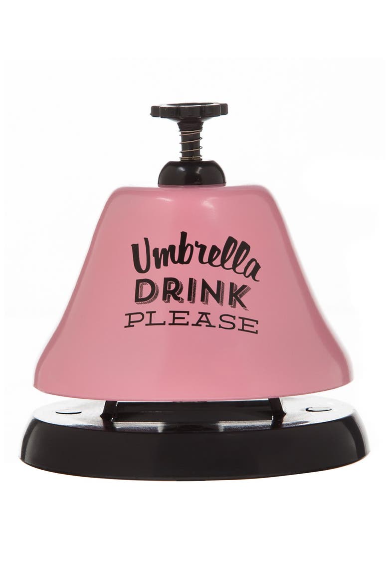 'Umbrella Drink Please' Bartop Bell, Main, color, PINK