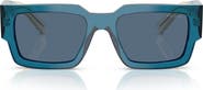 Prada 55mm Rectangular Sunglasses