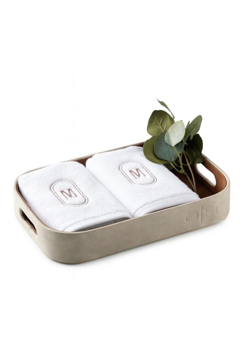 Monogram Guest Towel Set, Main, color, M