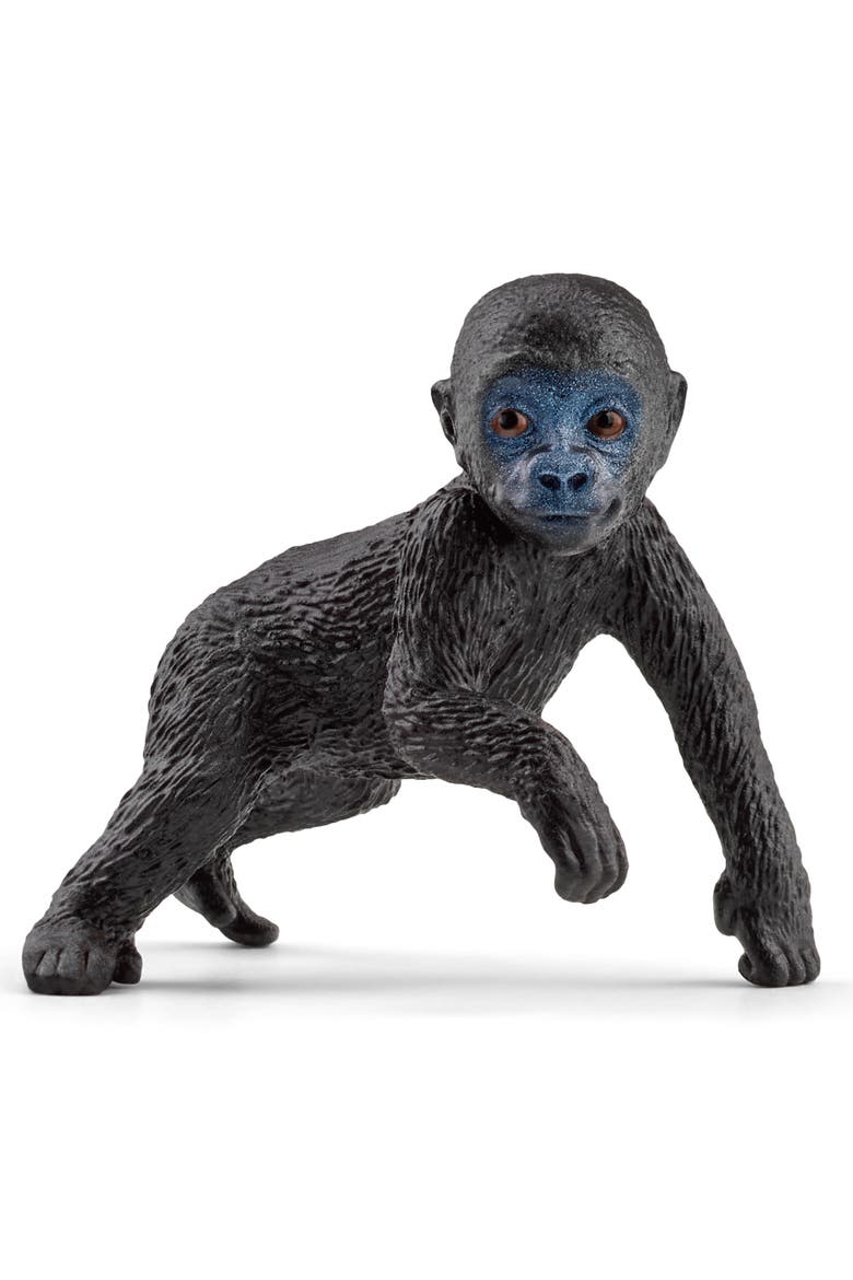 Wild Life Gorilla Family 3 Piece Animal Figurines, Alternate, color, Multicolored