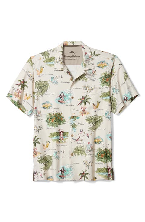 Sleigh the Waves Silk Shirt
