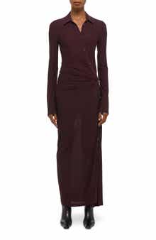 Asymmetric Long Sleeve Dress