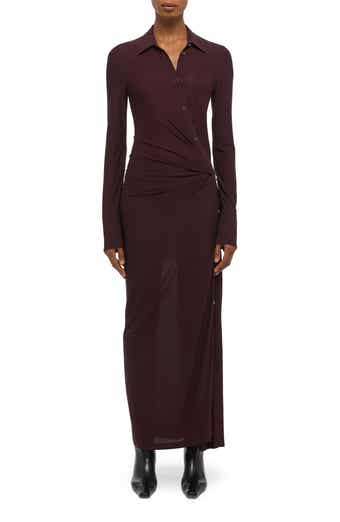 Asymmetric Long Sleeve Dress