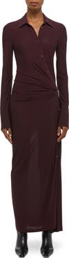 Helmut Lang Asymmetric Long Sleeve Dress