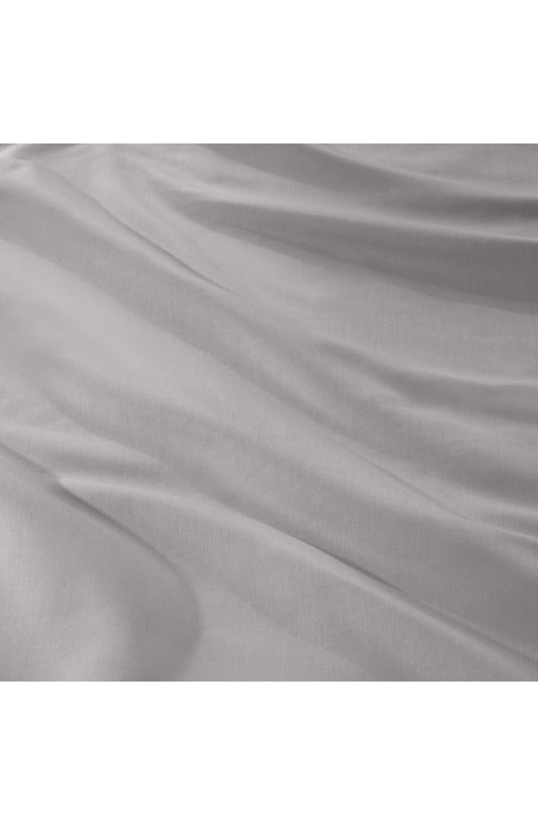 Bare Home 400 Thread Count Organic Cotton Sateen Fitted Sheet - Full XL, Alternate, color, Grey