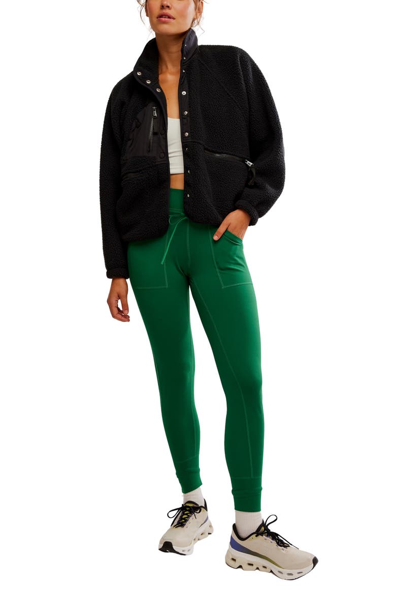 Solid Never Better Joggers, Alternate, color, DK GREEN